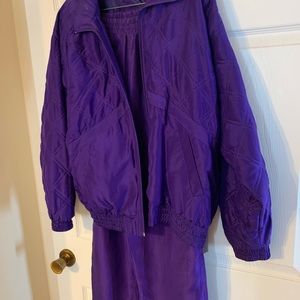 Dark purple pants & jacket